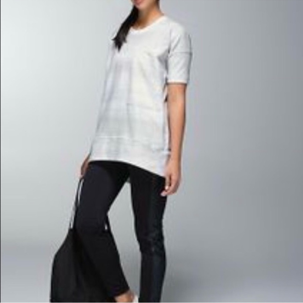 Lululemon Mudra Sweatshirt Righteous Stripe White Size 8 - Picture 3 of 14